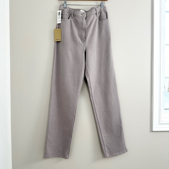 Wilfred Pants - Wilfred Free The Melina Pant High-Waisted Straight Leg Twill Pants Size 10 Grey